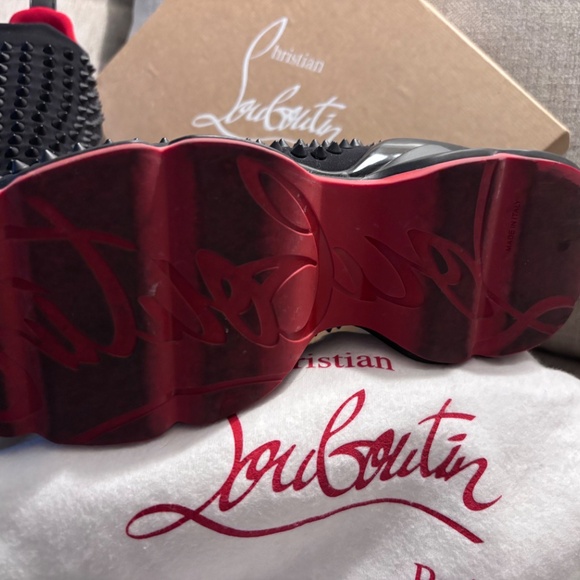 Christian Louboutin Spiked Sock Donna Flat Neiprene - Picture 5 of 5